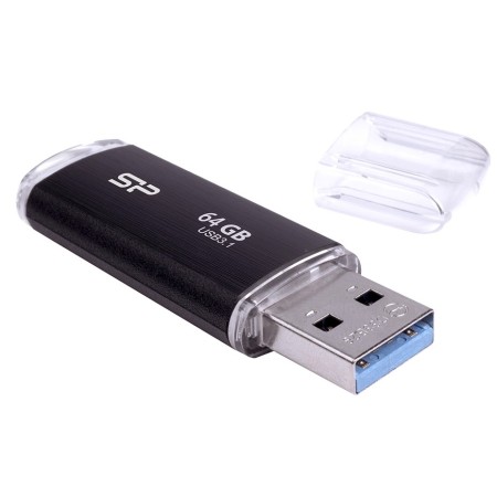 64 ГБ USB Флеш-накопитель Silicon Power Blaze B02 (SP064GBUF3B02V1K) черный