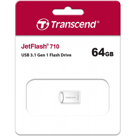 64 ГБ USB Флеш-накопитель Transcend JetFlash 710 (TS64GJF710S) белый