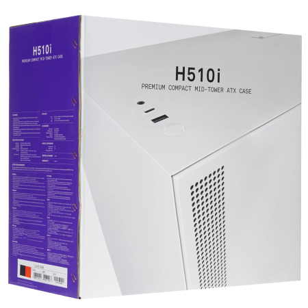 Корпус NZXT H510i (CA-H510I-BR) черно-красный