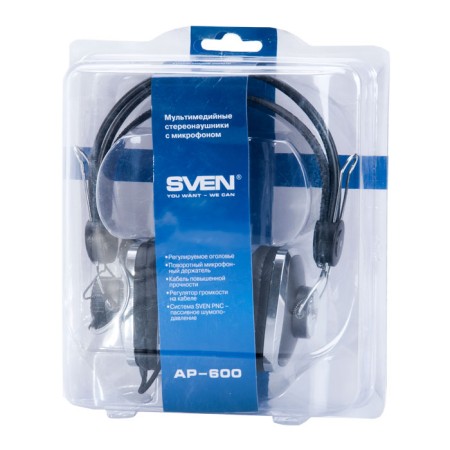 Наушники SVEN AP-600 (SV-0410600) черный