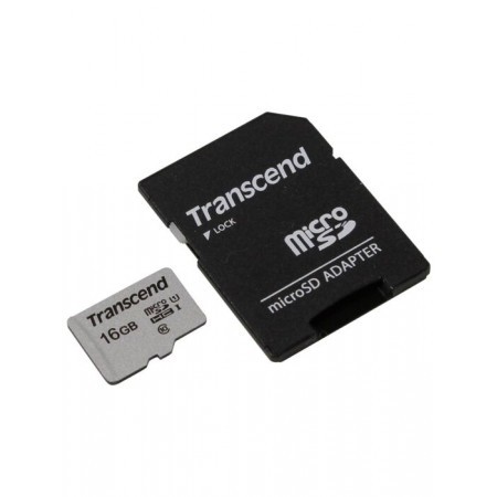 16 ГБ Карта памяти Transcend microSDHC (TS16GUSD300S) белый