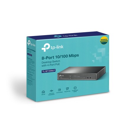 Коммутатор TP-Link TL-SF1008LP черный