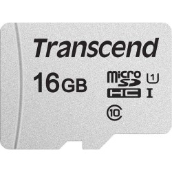 16 ГБ Карта памяти Transcend 300S microSDHC (TS16GUSD300S-A) белый + адаптер