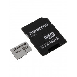 16 ГБ Карта памяти Transcend microSDHC (TS16GUSD300S-A) + адаптер