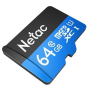 64 ГБ Карта памяти Netac microSDXC (P500STN) + адаптер черный