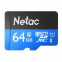 64 ГБ Карта памяти Netac microSDXC (P500STN) + адаптер черный