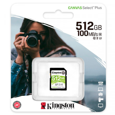 512 ГБ Карта памяти Kingston Canvas Select Plus SDXC (SDS2/512GB)
