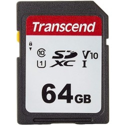 64 ГБ Карта памяти Transcend 300S SDXC (TS64GSDC300S) черный