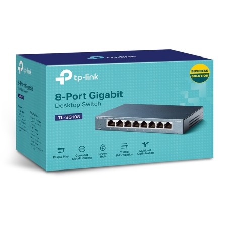 Коммутатор TP-Link TL-SG108 синий