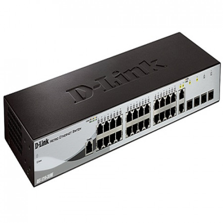 Коммутатор D-Link DES-1210-28/ME_RFB/B2 черный