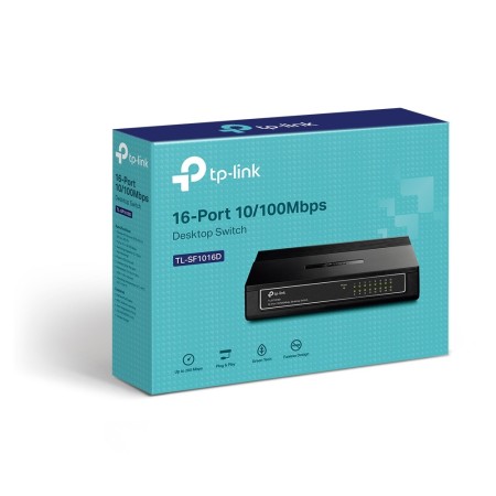 Коммутатор TP-LINK TL-SF1016D черный