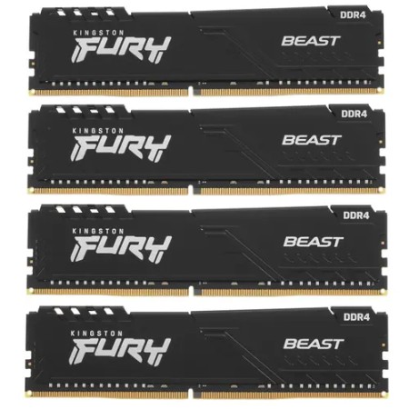 Оперативная память Kingston FURY Beast Black (KF426C16BB1K4/64) 64 ГБ черный