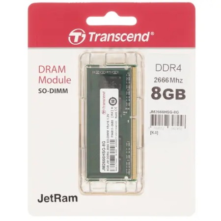 Оперативная память Transcend JetRam (JM2666HSG-8G) 8 ГБ зеленый