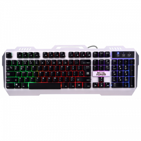 Клавиатура проводная Defender Metal Hunter GK-140L (45140) белый