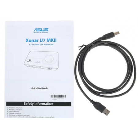 Внешняя звуковая карта ASUS Xonar U7 MKII (90YB00KB-M0UC00) черный