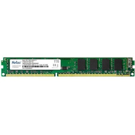 Оперативная память Netac BASIC (PC3-1600 4G) 4 ГБ зеленый