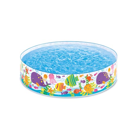 Бассейн с жёсткой стенкой INTEX Ocean Play 56452NP (183x183х38 см) белый