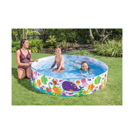 Бассейн с жёсткой стенкой INTEX Ocean Play 56452NP (183x183х38 см) белый