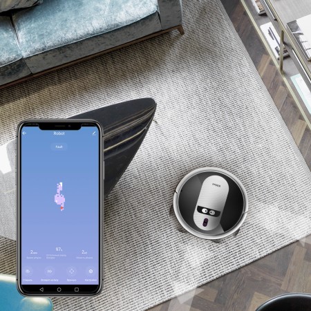 Робот-пылесос Kitfort KT-5114 чёрно-серый