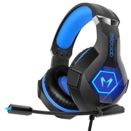 Наушники Microlab G7 черный/синий