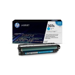 Картридж лазерный HP 307A (CE741A) голубой