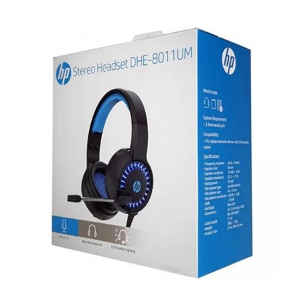 Наушники HP DHE-8011UM черный/синий