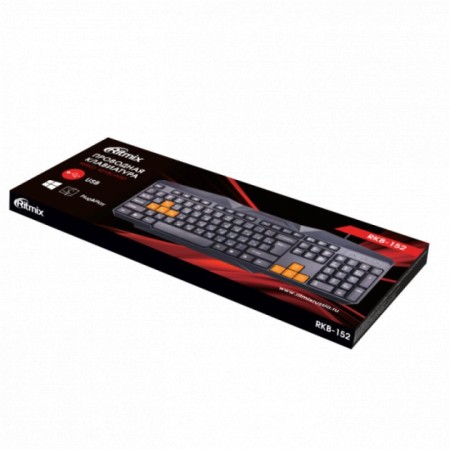 Клавиатура проводная Ritmix RKB-152 черный