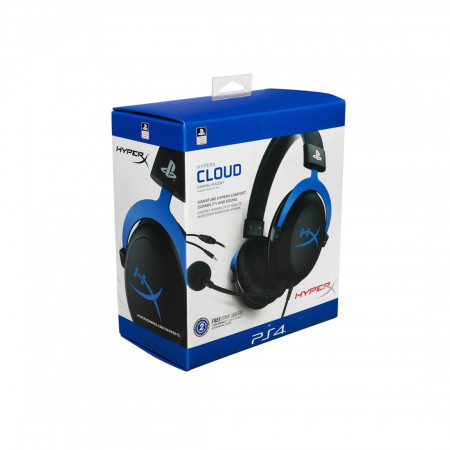 Наушники HyperX Cloud Gaming Headset - Blue for PS4 (HX-HSCLS-BL/EM) черно-синий