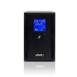 ИБП SVC V-1200-L-LCD черный (С АККУМУЛЯТОРОМ)