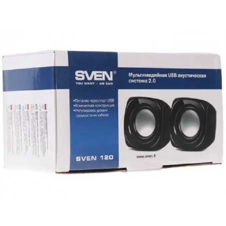 Колонки SVEN 120 (SV-013493) черный