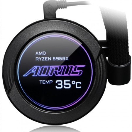 Система водяного охлаждения Gigabyte AORUS WATERFORCE X 240 (GP-AWATERFORCEX240) черный