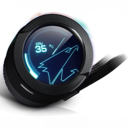 Система водяного охлаждения Gigabyte AORUS WATERFORCE X 240 (GP-AWATERFORCEX240) черный