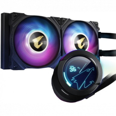 Система водяного охлаждения Gigabyte AORUS WATERFORCE X 240 (GP-AWATERFORCEX240) черный