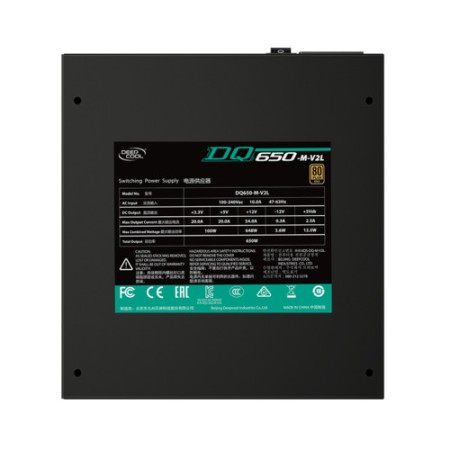 Блок питания Deepcool DQ650-M-V2L (DP-GD-DQ650-M-V2L) черный