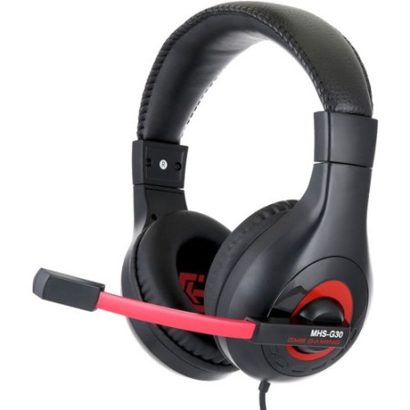 Наушники Gembird MHS-G30 черно-красный