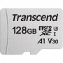 128 ГБ карта памяти Transcend microSDXC (TS128GUSD300S-A) + адаптер белый