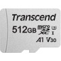 512 ГБ Карта памяти Transcend 300S microSDХС (TS512GUSD300S-A) белый + адаптер