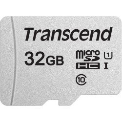 32 ГБ Карта памяти Transcend 300S microSDHC (TS32GUSD300S-A) белый + адаптер