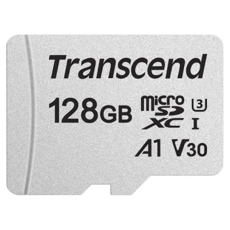 128 ГБ Карта памяти Transcend 300S microSDXC (TS128GSDC300S) черный + адаптер