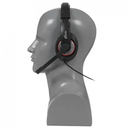 Наушники Ritmix RH-516M красно-черный