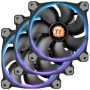 Комплект вентиляторов Thermaltake Riing 12 LED RGB 256 Colors 3-Fan Pack (CL-F042-PL12SW-B) 3 шт черный