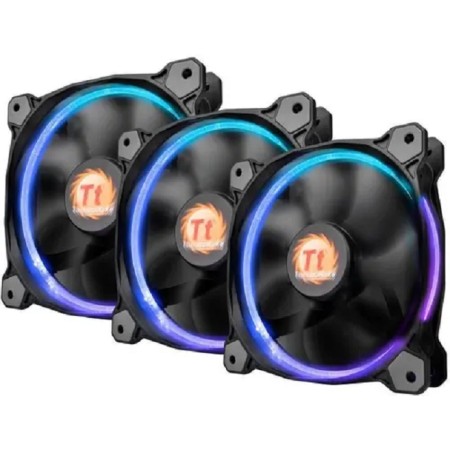 Комплект вентиляторов Thermaltake Riing 14 LED RGB 256 Colors 3-Fan Pack (CL-F043-PL14SW-B) 3 шт черный