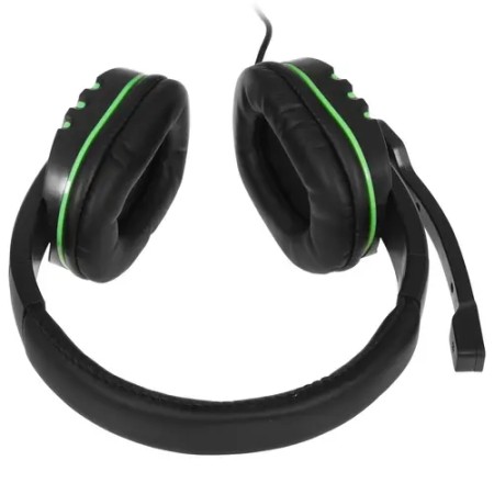 Наушники Ritmix RH-555M черно-зеленый