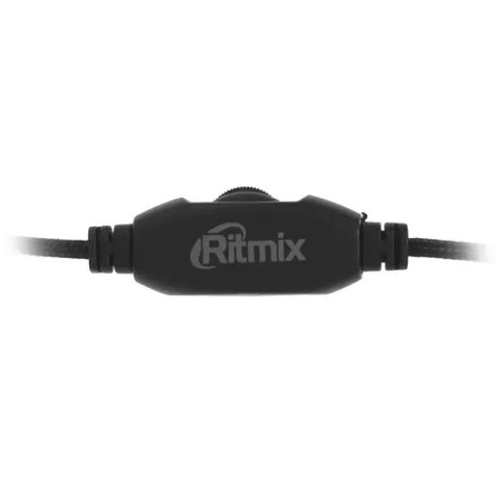 Наушники Ritmix RH-555M черно-зеленый