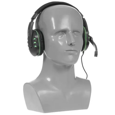 Наушники Ritmix RH-555M черно-зеленый