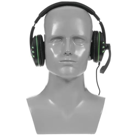 Наушники Ritmix RH-555M черно-зеленый