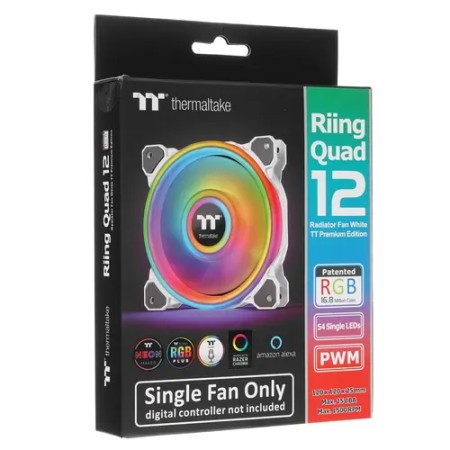 Вентилятор Thermaltake Riing Quad 12 RGB (CL-F100-PL12SW-C) черный