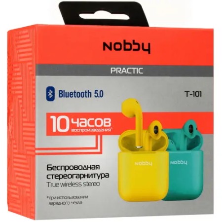 Наушники TWS Nobby Practic T-101 желтый