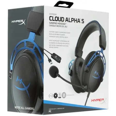 Наушники HyperX Cloud Alpha S HX-HSCAS-BL/WW черно-синий