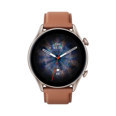 Смарт-часы Amazfit GTR 3 Pro (A2040) тёмно-коричневый (1 ремешок) 46 мм